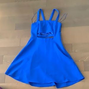 Blue dress with cut outs